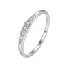 Ada Jewelry Joya De Plata Родирование S925 Стерлинговое Серебро Цирконий Кольцо Вечность