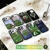 Смешной Чехол-Лягушонок П-ПЕПЕ для iPhone17,16,15,14,13,12,11 Plus,Pro Магнитный Для Magsafe Беспроводной Зарядки