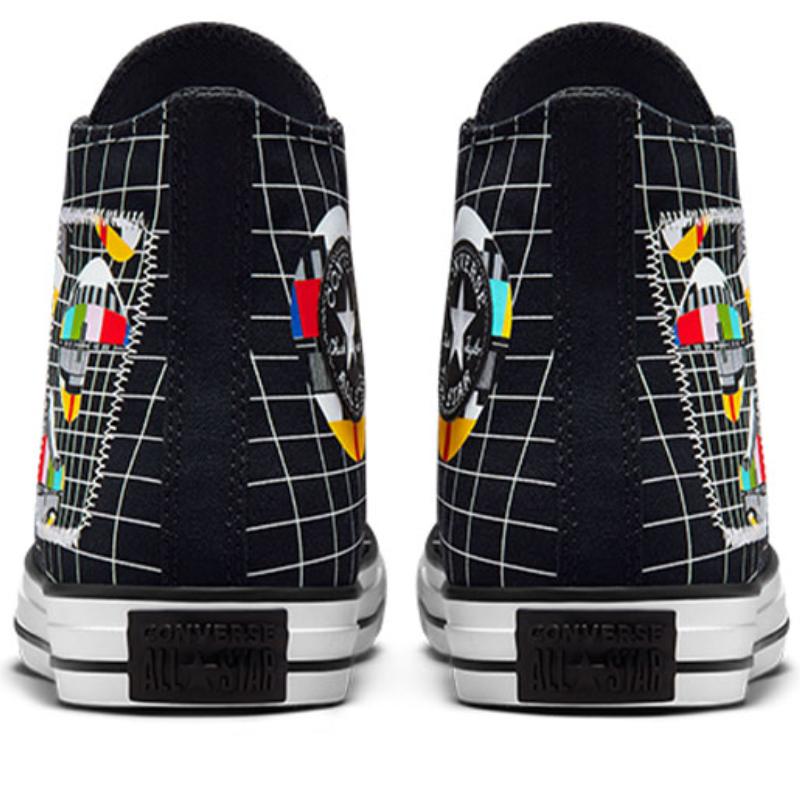 Converse Chuck Taylor All Star Удобные и Универсальные Высокие Эспадрильи Унисекс Черно-Белые