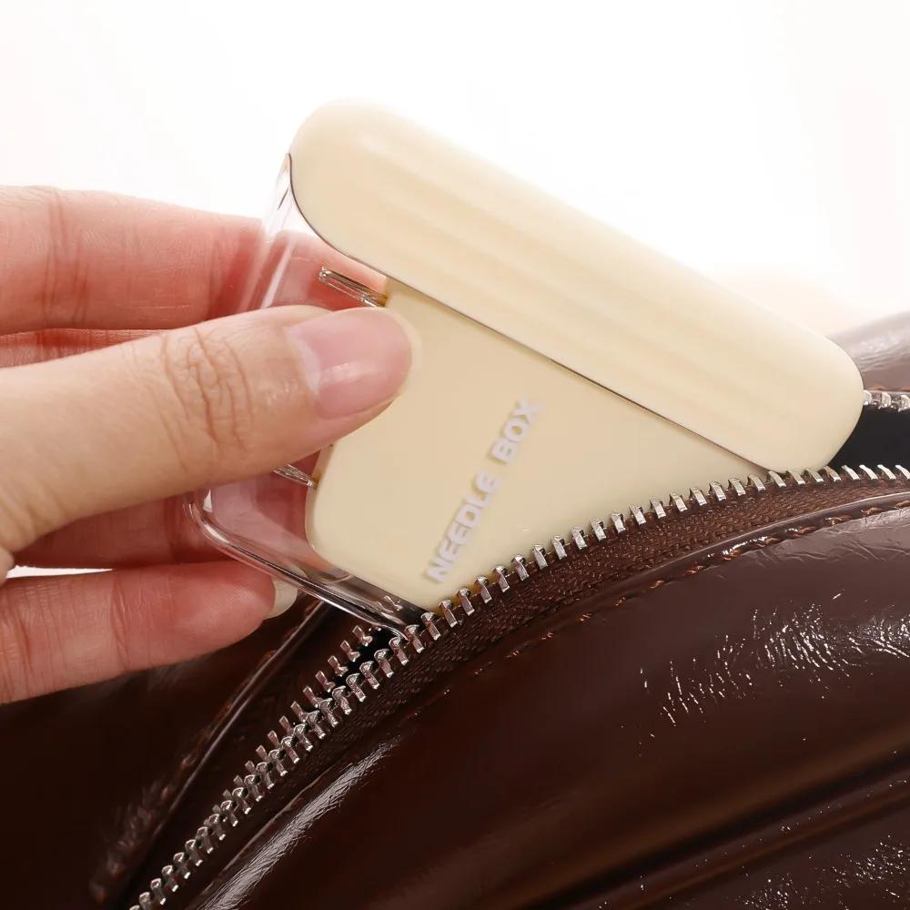 Магнитный ящик для швейных игл с иглами, портативный, 5 размеров, иглы для вышивки, магнитный футляр для хранения, аксессуары для домашнего рукоделия и шитья