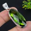 Peridot Gemstone Handmade 925 Sterling Silver Jewelry Pendant 2.13" Z8B84