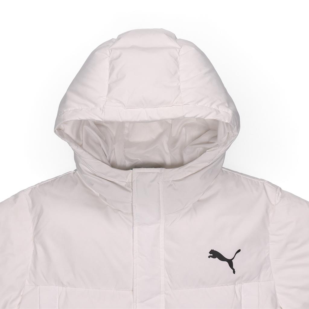 Puma Теплый длинный пуховик с капюшоном унисекс Куртки Белый 581642-02
