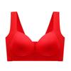 Seamless Bra Women's Large and Thin Underwear Full Cup Without Steel Ring Gathered Bra Solid Casual Bra Traceless Bra