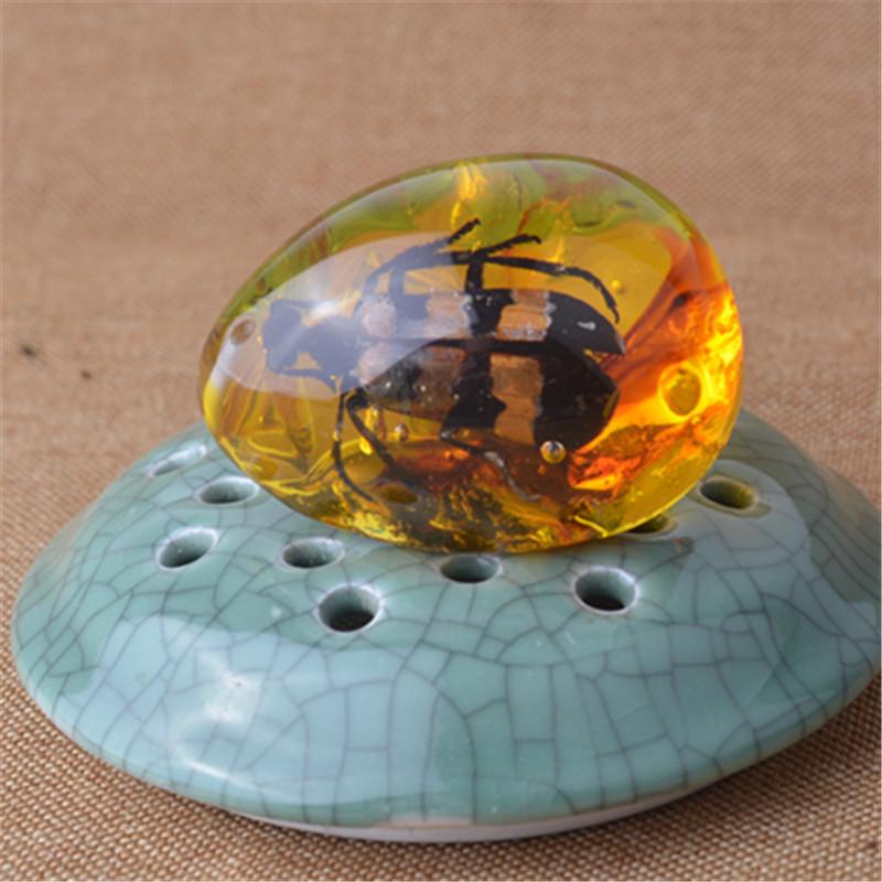 Янтарная бабочка, насекомое, каменный кулон, ожерелье, ручная полировка, подарок