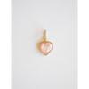 Pearly Heart Pendant (Peach)