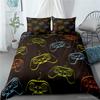 Fashion Black Family Game Gamepad 3d Bedding Set Adult Kids Gifts Pillowcase Duvet Cover Sets Bedroom Decor King Bed Linen Sets