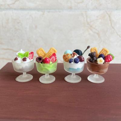 1 шт. Миниатюрный кукольный домик Фруктовое печенье Еда Чашка для мороженого Модель Игрушка для кукольных аксессуаров DIY Украшение Детский подарок