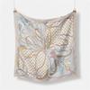 Twill Silk Scarf Woman Digital Printing Square Scarves Wraps Bandana Small Hijab Silk Foulards Tie Headband Neckerchief 53CM
