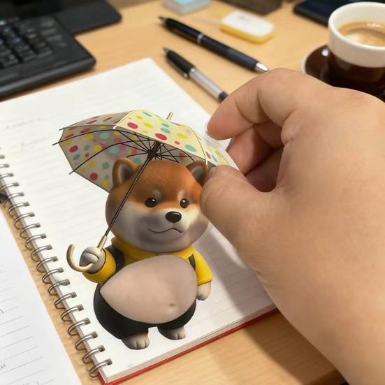 Эластичная наклейка на живот собаки, снимающая тревогу и стресс, мультяшная наклейка с толстым животом, игрушка-щенок для щипания за живот, самоклеящаяся наклейка с животным для DIY