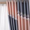 Curtain Shading Waterproof Antifouling Thickened Living Room Balcony Bedroom Full Shading Thermal Insulation and Sunscreen Curtains Rod