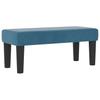 Box Spring Bed with Headboard Dark Blue 200 x 90 cm Velvet