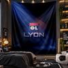 Wall Hanging Tapestry Lyon FC Print Cloth for Living Room Bedroom Home Decor