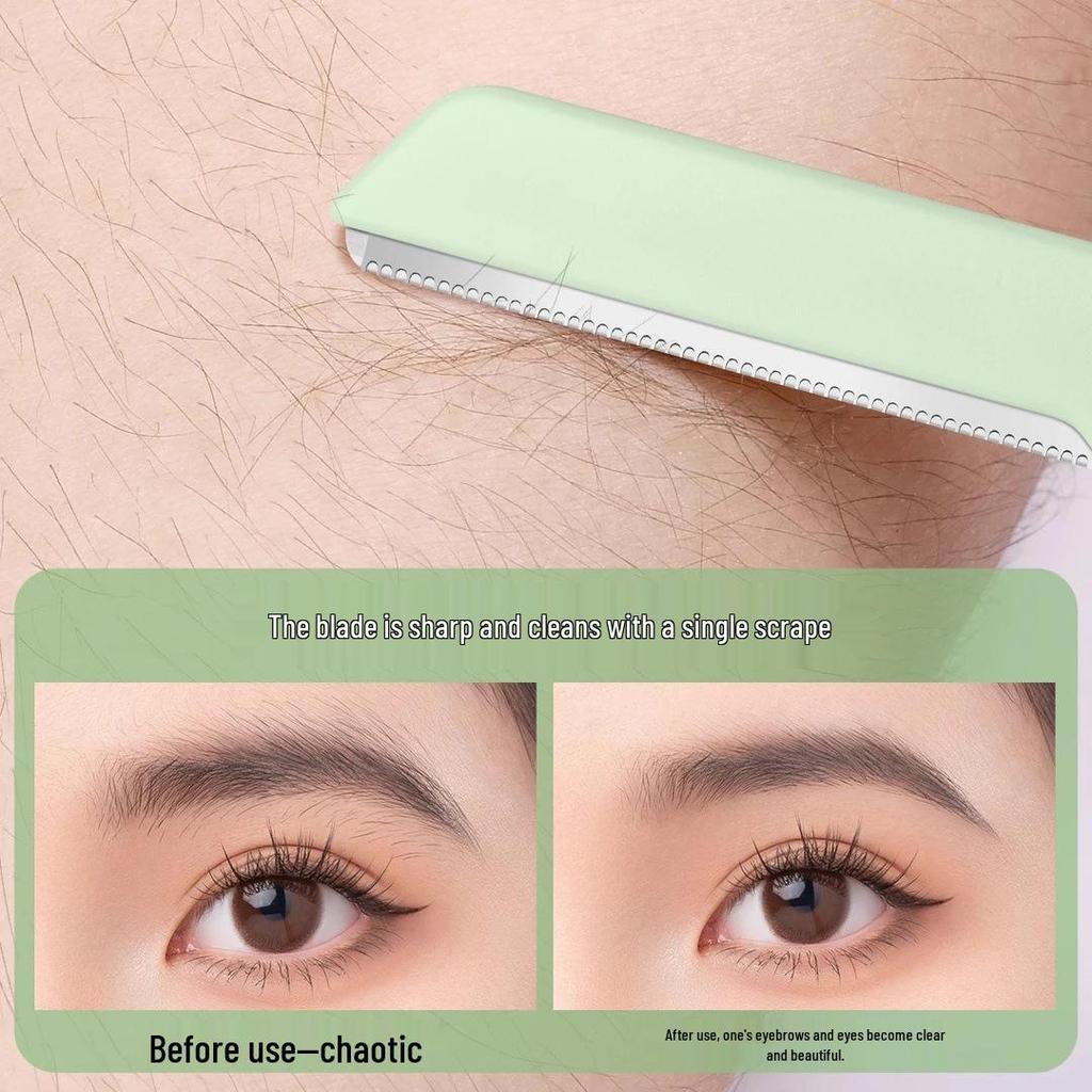 Эксклюзив для новичков: Выдвижной триммер для бровей и бритва из нержавеющей стали, набор