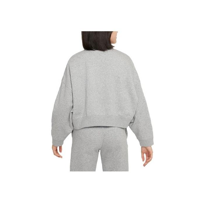 Nike Спортивная одежда Trend Logo Print Crewneck Loose Sweatshirt Детская толстовка темно-серого цвета FD0885-063