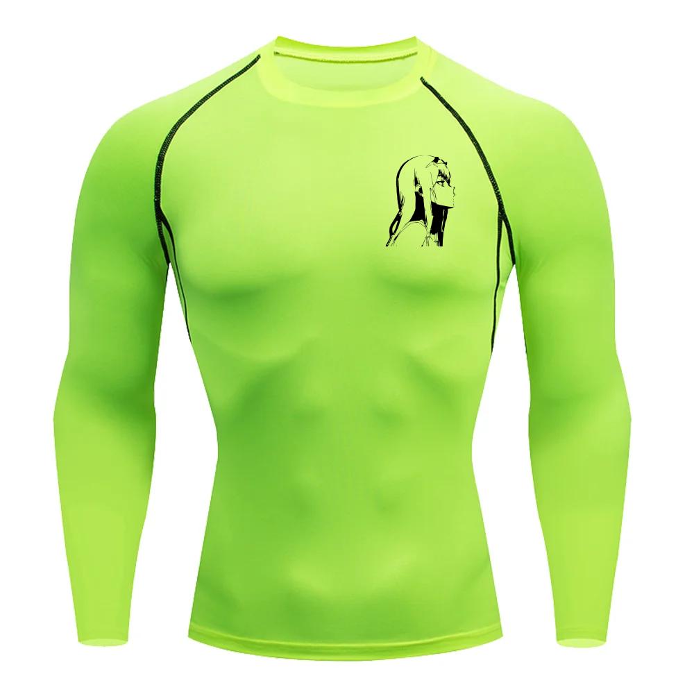 Фитнес Спортивная одежда Подростки Мужская футболка Zero Two Графические топы Облегающая тренировочная одежда Мальчики Компрессионная одежда для бега Баскетбольная одежда