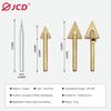 JCD 4pcs Soldering Iron Tips Copper Repair Triangular Smoothing Head Welding Tips Iron Plastic Welder-Replacement Tips