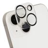 iFace iPhone 14 /14Plus Camera Lens Protective Cover Tempered Glass (Metal Black) [iPhone14 iPhone14plus Camera Lens Protector Camera Film Camera Lens