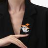 Брошь Привидение Тыква на Хэллоуин Универсальные Металлические Значки Модные Универсальные Аксессуары для Одежды Сумки Шарфа Булавки Хэллоуин Брошь