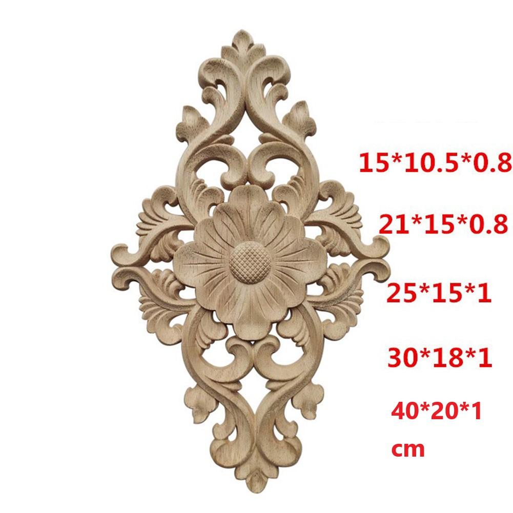 Door Cabinets Applique Wood Carving Elegant European Style European Carving