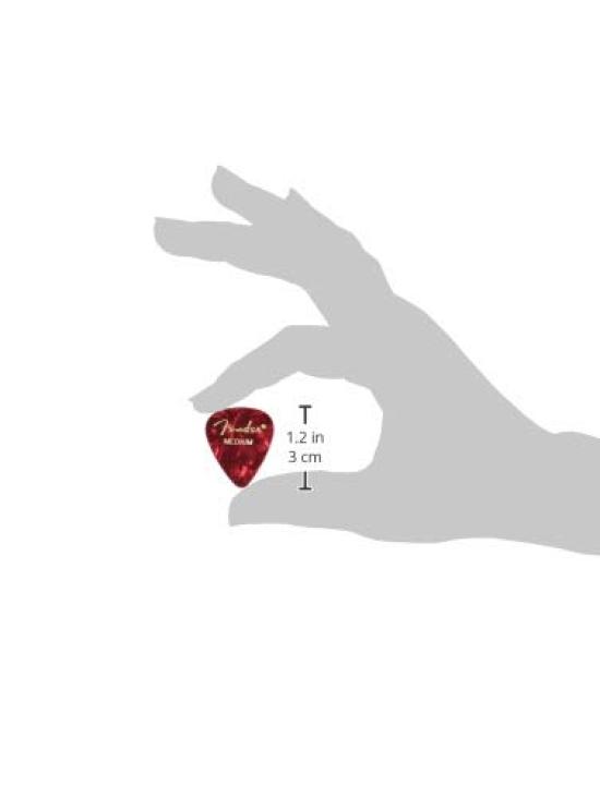 Fender Pick 351 SHAPE PREMIUM PICKS КРАСНЫЙ СРЕДНИЙ, МОТО(12 УПАКОВКА)