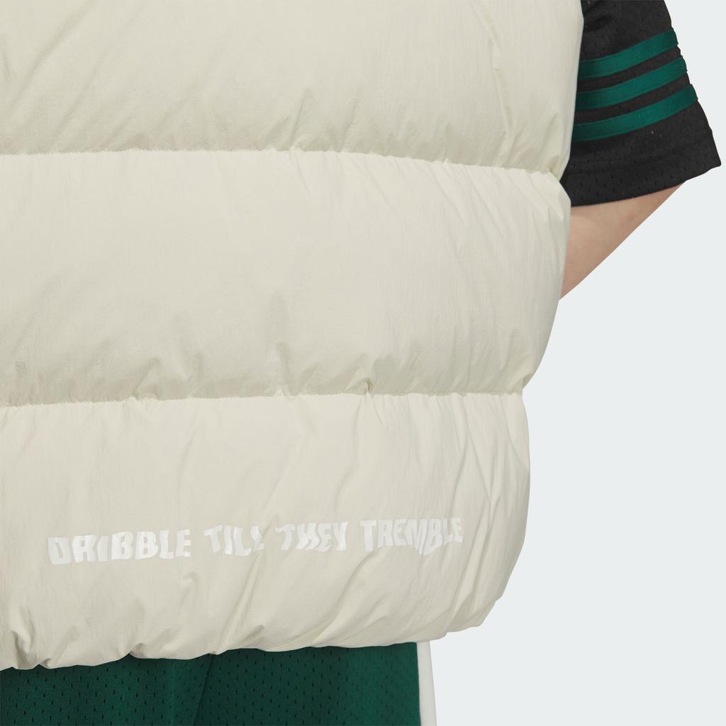 Adidas Баскетбольная активация Verbiage повседневный свободный жилет с воротником-стойкой мужские жилеты светло-серый с кунжутом JJ4963