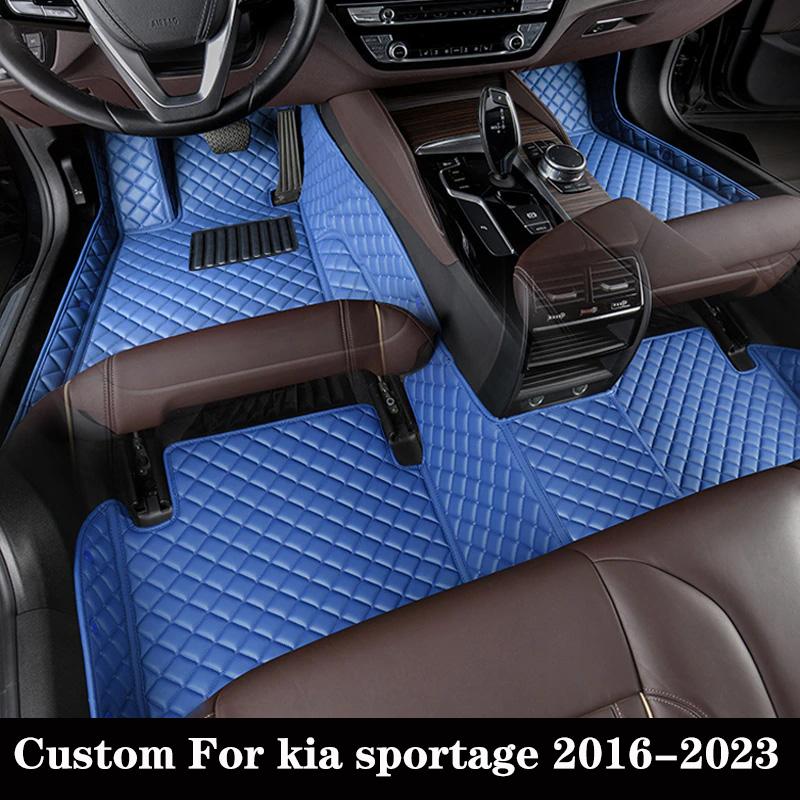 Автомобильный коврик на заказ для Kia Sportage 4 2017 2018 2019 2020 2021 2022 2023, чехол для подушки, роскошный ковер, подставка для ног, авто