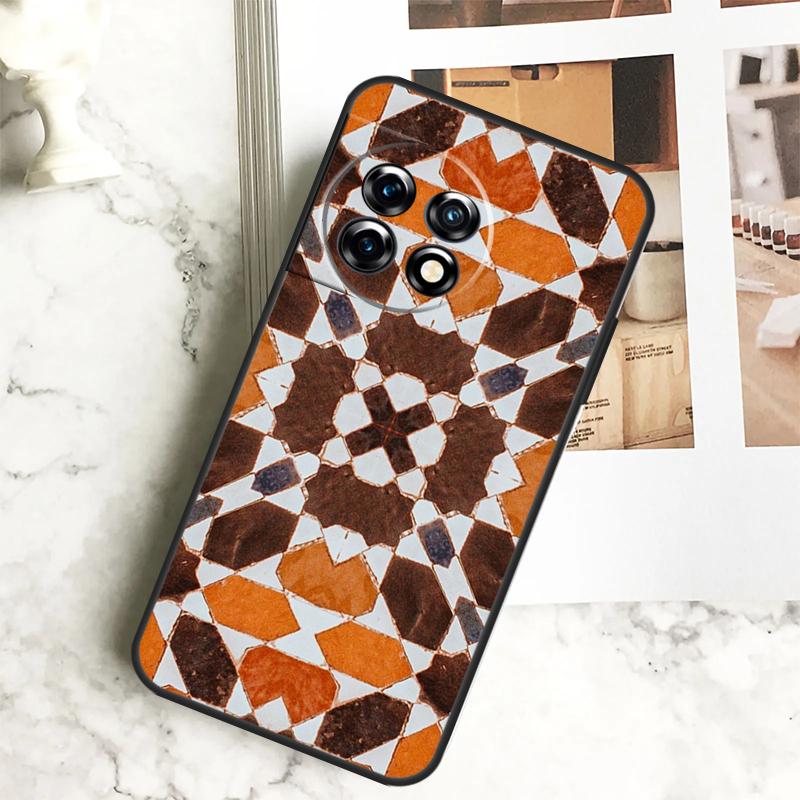 Чехол Moroccan Tile для OnePlus 11 12 12R 9 10 Pro 10R 9R 8T 10T Nord CE 2 3 Lite 2T N10 N20 N30 CE4