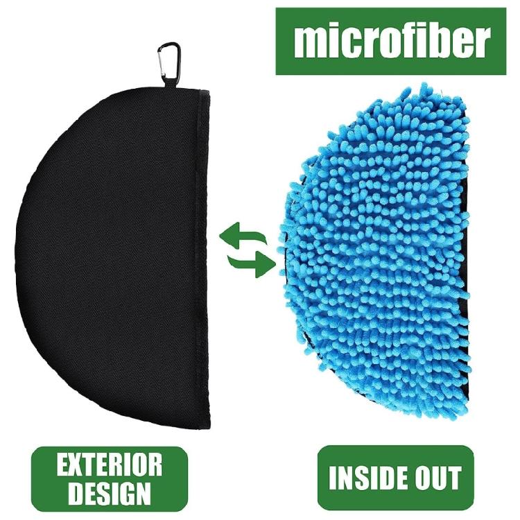Disc Golf Cleaning Towel Case Cover with Metal Clip Flying Disc Cleaning Tools
