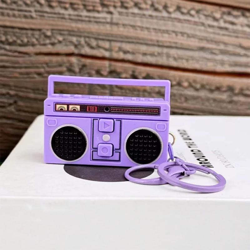 Мини-ретро-брелок-рекордер, который может записывать и воспроизводить музыку, забавная музыкальная шкатулка, подвеска, персонализированный подарок для пары