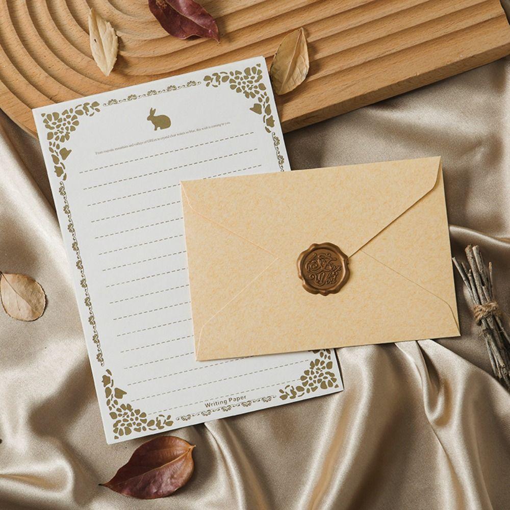 10pcs Vintage Envelopes Set Sheepskin Envelope Invitation Card Decoration Letter Paper Set Romantic Nostalgia Art