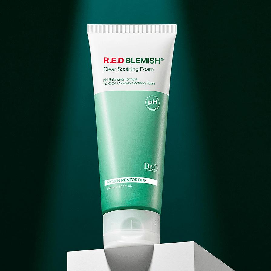 Dr.G Прозрачная успокаивающая пенка Red Blemish 150 мл