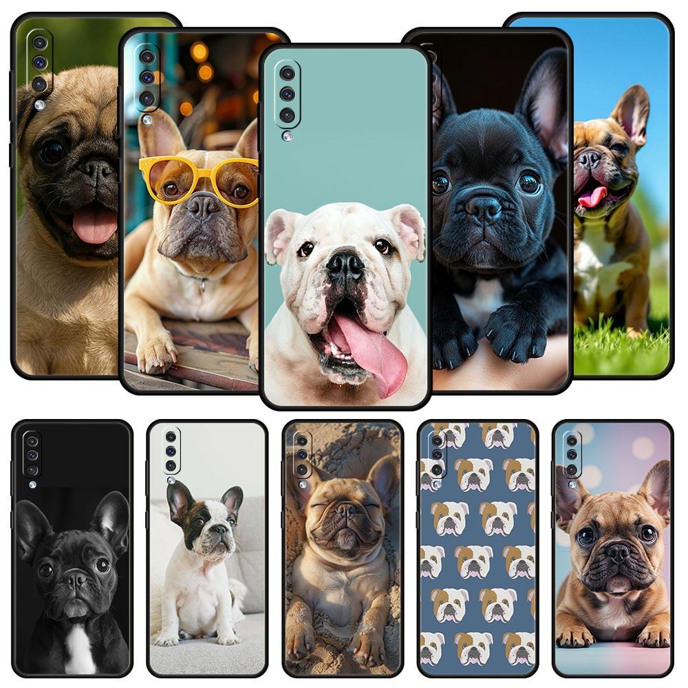 Чехол для телефона с изображением французского бульдога для Samsung A56 A36 A26 A54 A52 A24 A14 A50 A72 A70 A06 A12 A22 A34 A42 A32 A04s A16 5G