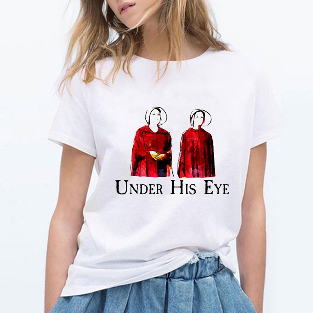 Fashion Cool Harajuku Aesthetics O Neck Short Sleeve Handmaid S Tale Tv Show Print T.Png