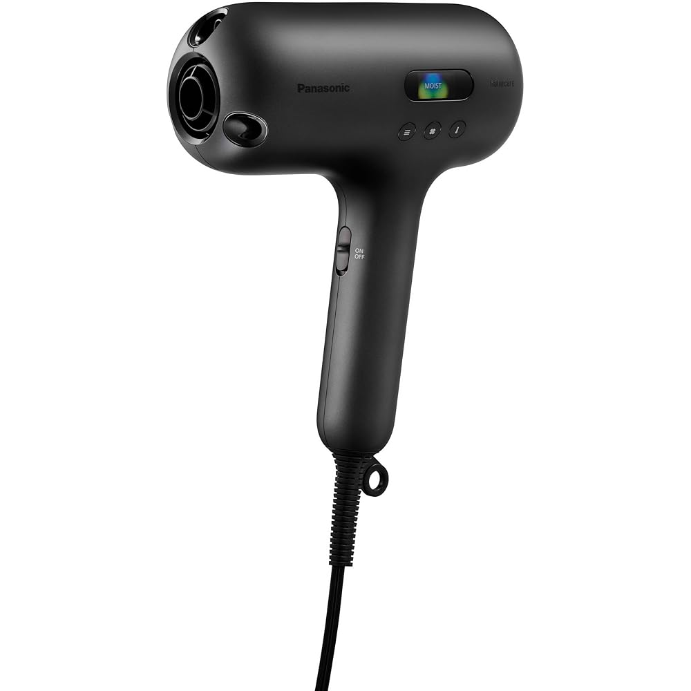 Фен Panasonic Nanocare Ultimate, Нано-частицы с высоким проникновением, 2-е поколение, Для увлажнения/выпрямления/придания объема, Черный, EH-NC50-K