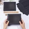 24pcs Cardboard Box with PVC Clear Window Rectangle Black 17.5x13.5x3.5cm