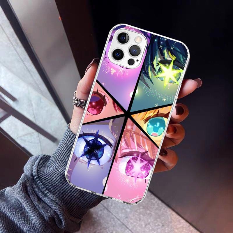 Oshi No Ko Phone Case For iPhone 17 Air 11 13 Mini 14 15 Plus 16 12 Pro Max 16E SE 7 8 Pattern Soft TPU Back Cover  13 12 Mini 1