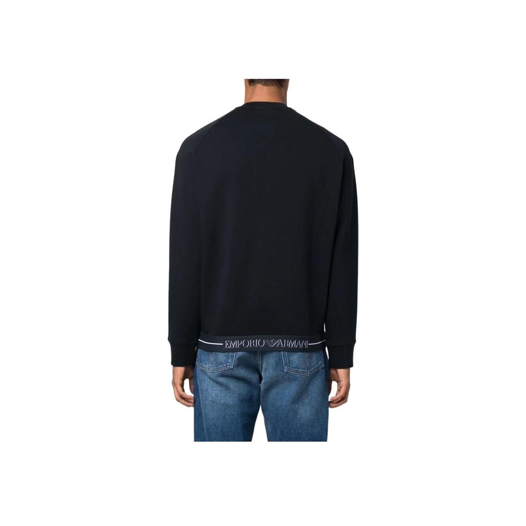 Emporio Armani Свитшот однотонный мужской Fw22 Черный 6L1MM41-JHSZ1-0999