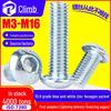 10.9 Grade High-Strength Blue & White Zinc Hex Socket Screws & Round Cup Head Bolts M4 M5 M6