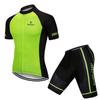 Summer Short Sleeve Riding Bicycle Cycling Clothing Set Contrast Color Men Sport Jerseys Suits