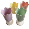 Retro Tulip Pen Holder and Makeup Brush Organizer - Vintage Flower Photo Prop