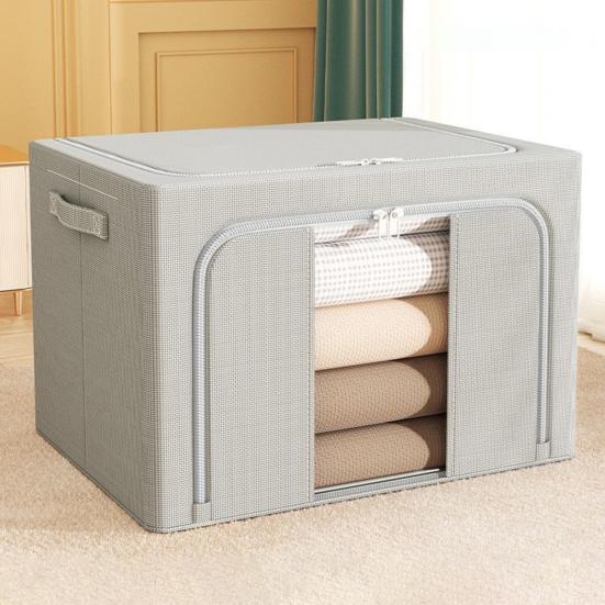 24л ящик для хранения одежды складной контейнер для хранения одеял с прозрачным окном и двусторонней молнией для дома