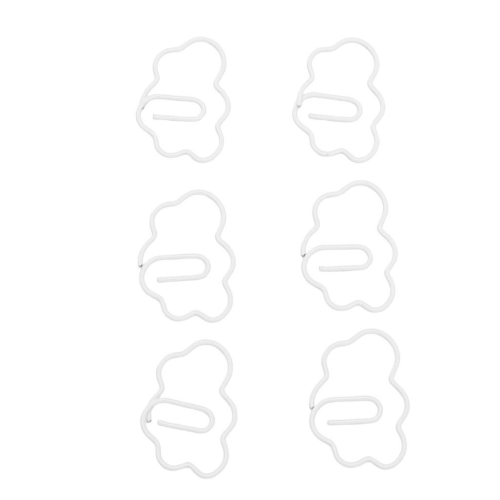 100 Pcs Shaped Paper Clips Cute Fun Decorative Iron Bookmarks Planner Clips with Transparent Box for Study Work