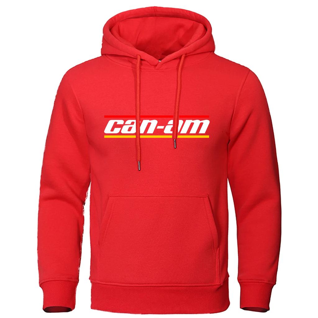 2025 Can Am Motorcycle New Spring and Autumn Hooded Sweatshirts Men's Hoodie Cardigan Solid Color Classic Jacket Clothing Tops