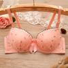 Sexy Push Up Bras Sweat 3/4 Cup Underwear For Women Printed Floral Lingerie Female Bras Cute Brassiere