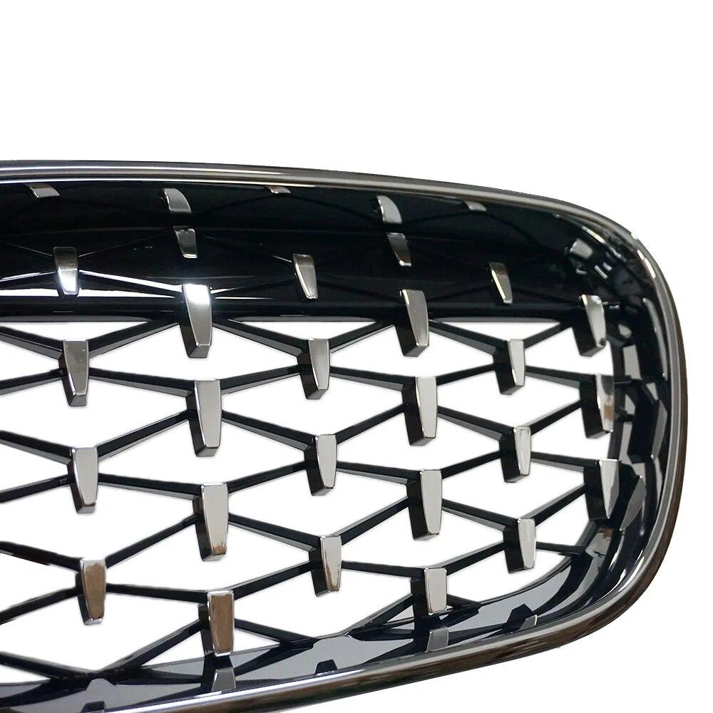 2PCS Car Front Kidney Grill Glossy Black Replacement For BMW X3 F25 2010 2011 2012 2013 Racing Grills Car Styling Accessories