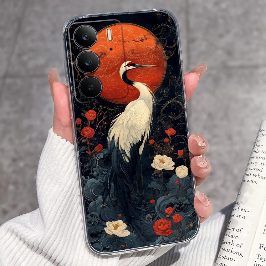 Для Oppo Realme C75 C75x C71 C67 C63 C55 C35 C33 C21Y C20 C15 Прозрачные чехлы для телефона Очаровательные кошачьи узоры Защитная пленка Пылезащитный чехол Для корпуса Oppo