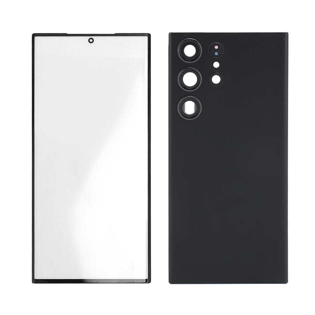 Крышка заднего стекла телефона Стекло передней панели Внешний экран с предустановленной линзой камеры Набор инструментов для ремонта Замена для Galaxy