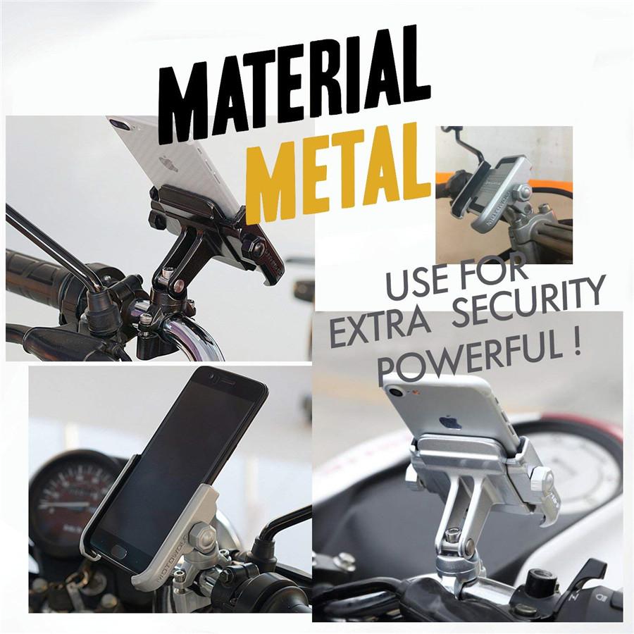 Алюминиевое мотоциклетное крепление на руль велосипеда, держатель 360° для GPS, мобильного сотового телефона