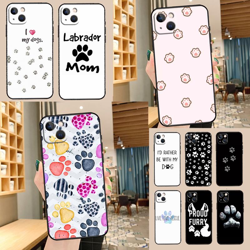 Animal Dog Paw Prints Case For Samsung Galaxy M35 M56 M12 M06 M32 M52 M55 M15 M11 M13 M14 M16 M36 M31 M53 M34 M54