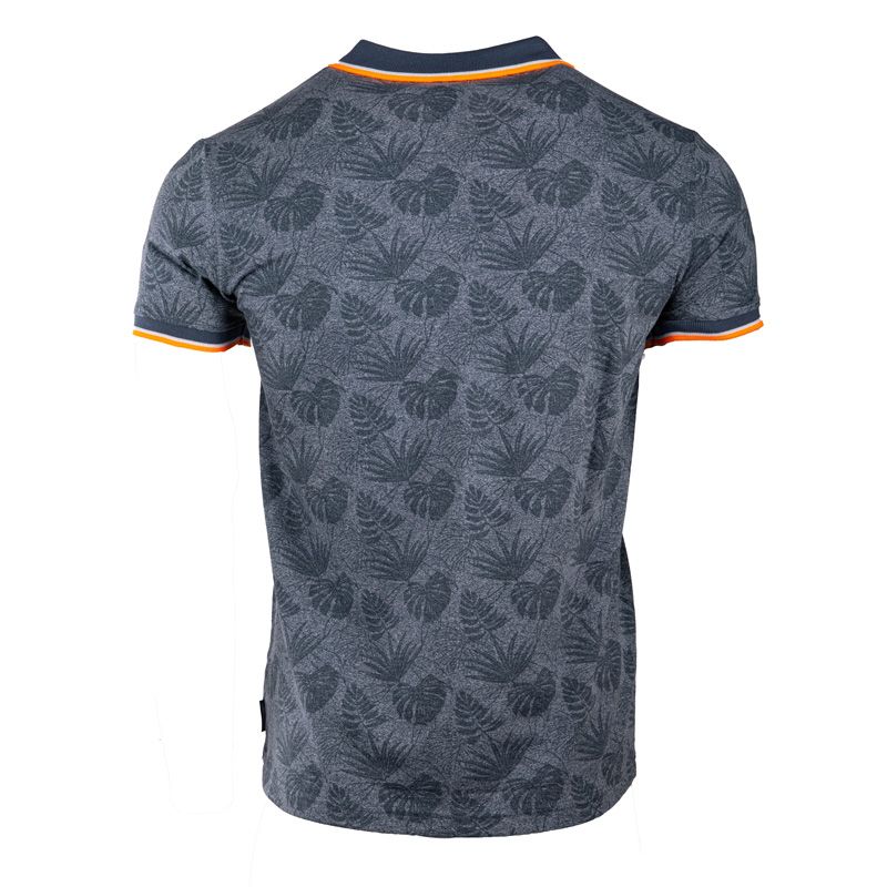 Мужская рубашка-поло с тропическим принтом BLAGGIO